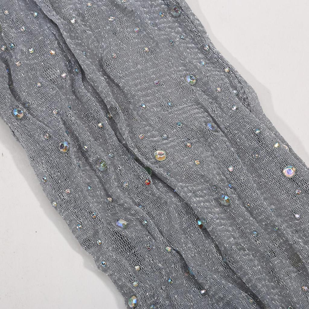 Сетчатый нарукавник с ромбовидными пайетками, низкой эластичности, перчатки без пальцев, летний рукав для водителя, солнцезащитный рукав