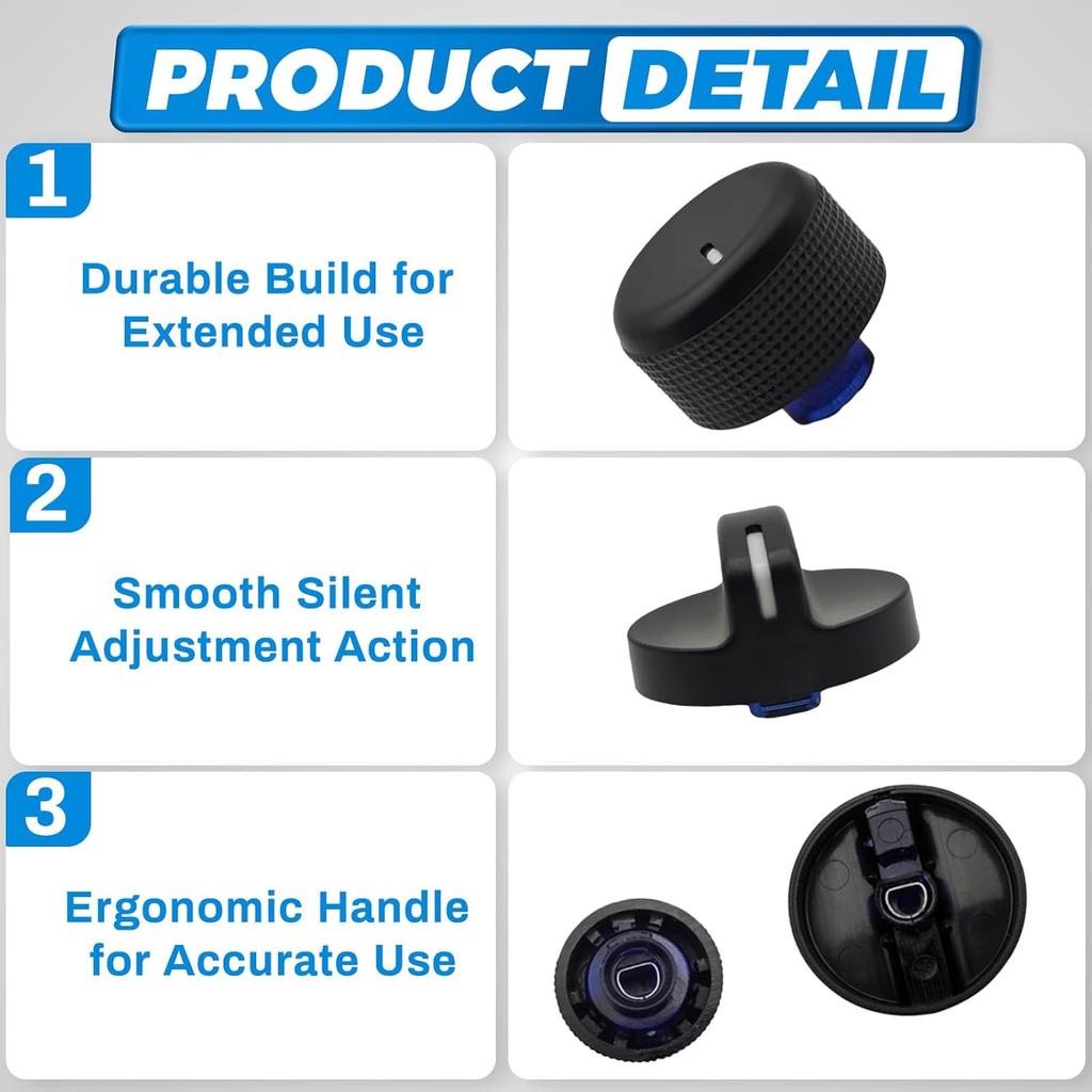 AC Heater Blower Fan Knob, AC Heater Control Knobs Compatible with Dodge Ram 1500 2500 3500 1994-1997, Chrysler Concorde 1994-1997, Replaces 4882482,