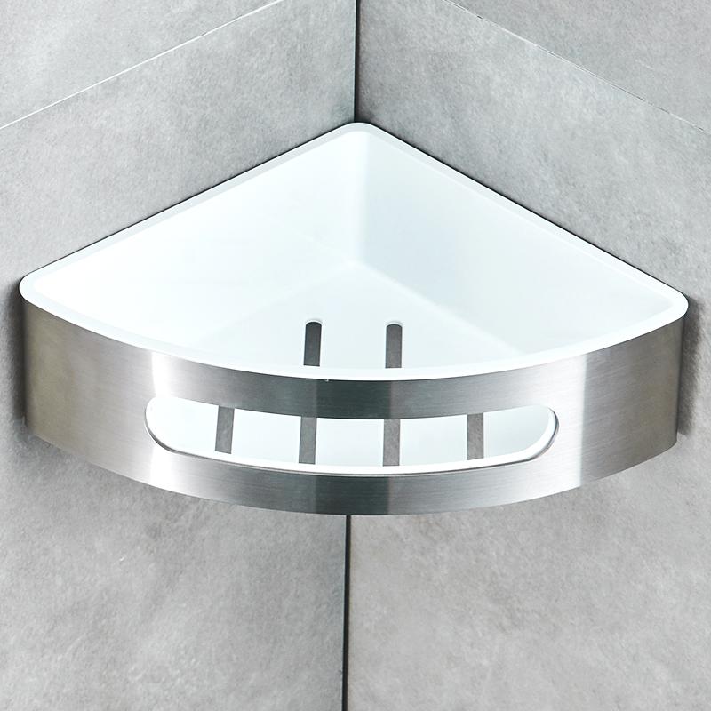 High Quality Single Stainless Steel Bathroom Corner Shelf/ Bathroom Wall Shelf Corner Rack