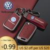 Для VOLKSWAGEN VW 3 Кнопки Чехол-брелок из Цинкового Сплава для Автомобильного Ключа Для VW Volkswagen Golf 7 MK7 Tiguan MK2 Для SEAT Ateca Leon FR 2 I