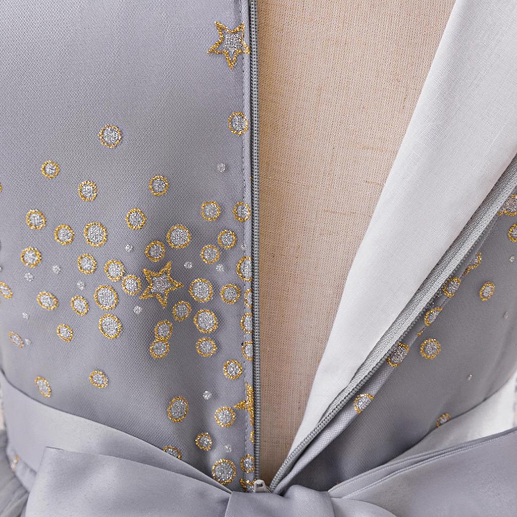 Винтажные рождественские платья для девочек с пайетками, звездное фатиновое платье для свадьбы, дня рождения, принцессы, пышные вечерние костюмы для подружек невесты