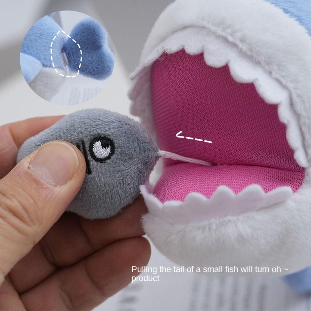 Stuffed Doll Blue Shark Pendant Stuffed Animal Plush Shark Keyring Kids Gifts