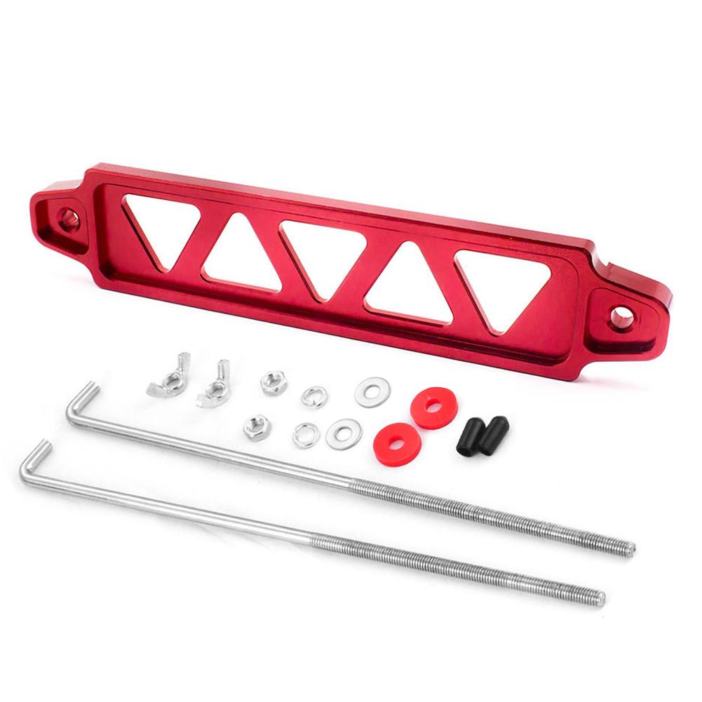 218mm Aluminum Universal Auto Car Battery Tie Down Mount Battery Holder Bracket Brace Bar Burnt Blue