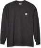 CARHARTT Genuine Long Sleeve Pocket WORKWEAR POCKET K126 Product Charcoal [Carhartt] Мужская футболка ФУТБОЛКА С ДЛИННЫМ РУКАВОМ (Л, Хизер) [Продукт]