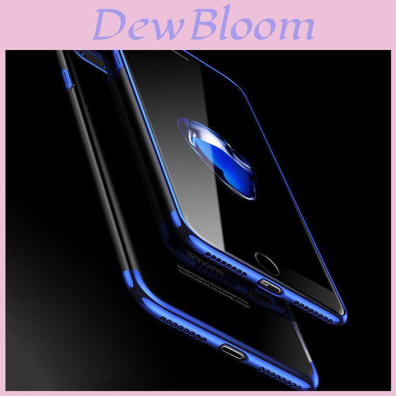Чехол для iPhone X 8 7 6s Plus, гальванизированный, силиконовый, ультратонкий, прозрачный, мягкий