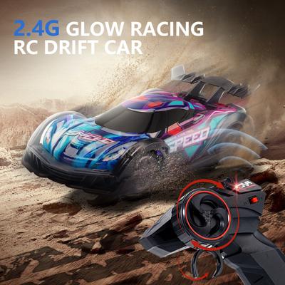 RC радиоуправляемый дрейф гоночный автомобиль модель красочная световая ручка детская электрическая игрушка радиоуправляемый автомобиль