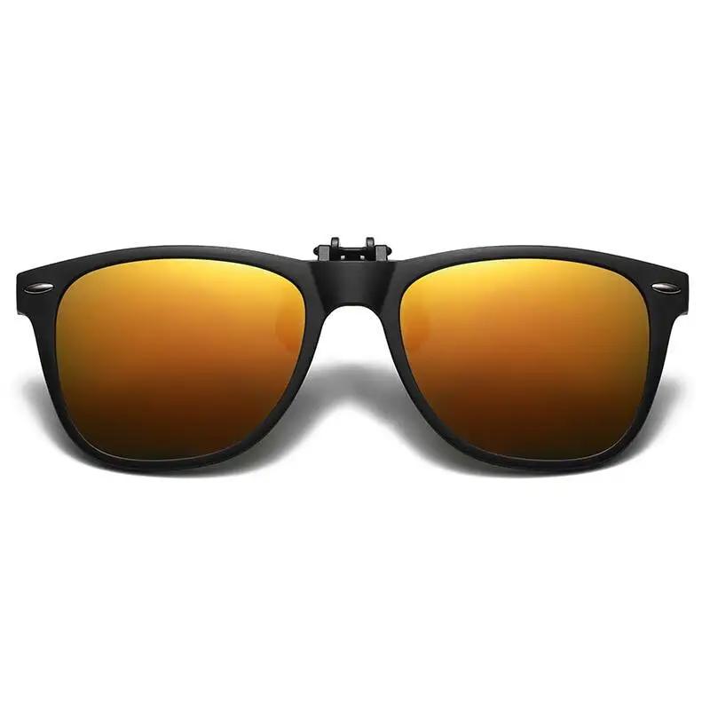 Зеркальные Защелкивающиеся Солнцезащитные Очки Зажимы Хроматические Очки для Вождения Рыбалки Ночного Видения Линзы Зажимы для Солнечных Очков