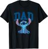 Винтажная футболка Lilo &Stitch Dad Cool Stitch с университетским логотипом