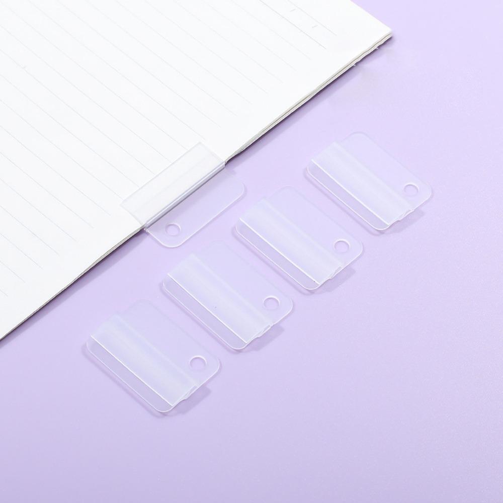 Plastic Index Clip Candy Color Multi-function Bookmark Clip Transparent File Classification File Classification Clamp