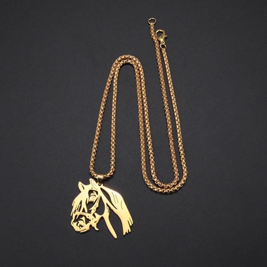 Подвеска-ожерелье «Голова лошади», ожерелье-шарм «Силуэт лошади», женское мужское ожерелье с зодиакальным животным, ювелирный подарок на День святого Валентина, день рождения
