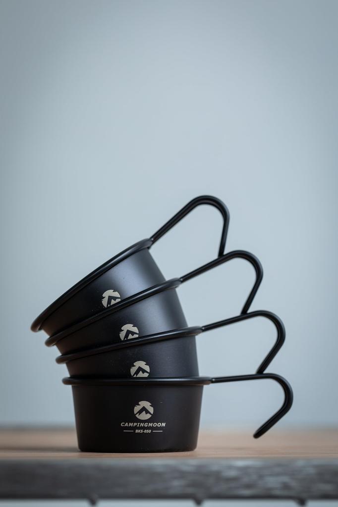 CAMPING MOON Кружка Сьерра, Черная, Черная Сьерра, Кружка для кемпинга, Мини кружка Сьерра, Детская Сьерра, 60 мл, BKS-050