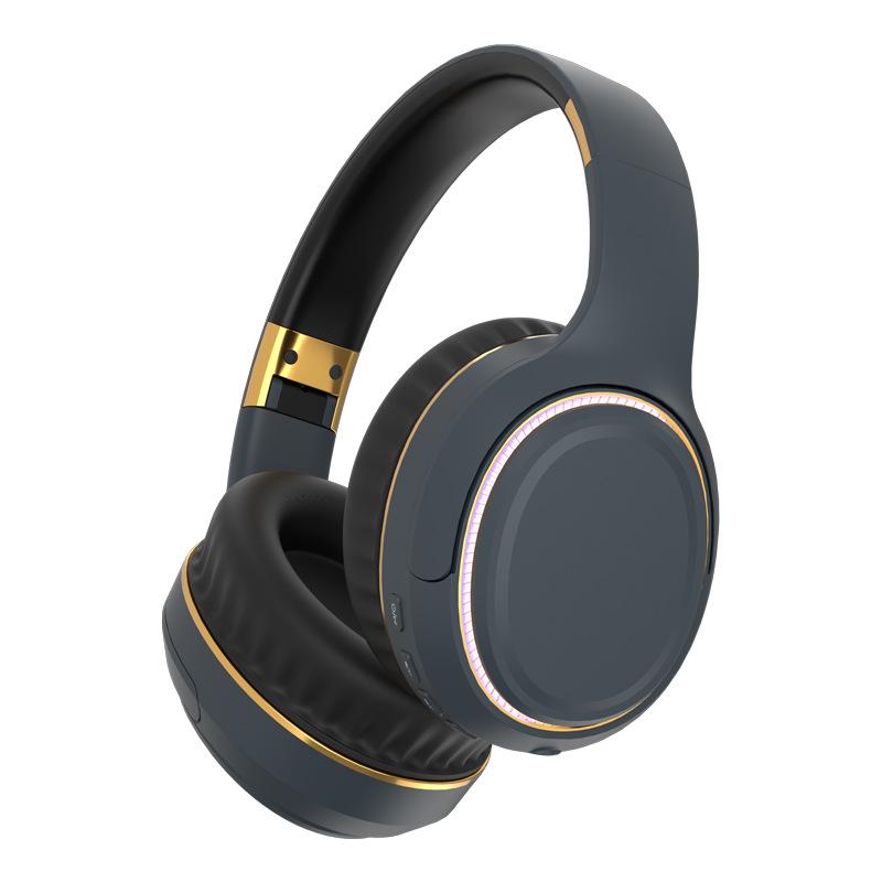 Новые беспроводные Bluetooth-наушники H6 с атмосферной подсветкой и мощными басами, складной и выдвижной дизайн