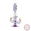 925 Silver Halloween Luminous Skull Little Elf Spider Bat Charms Beads Fit Qikaola 925 Original Bracelets DIY Jewelry