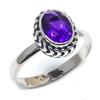 Натуральный африканский аметист драгоценный камень 925 стерлингового серебра ювелирное изделие кольцо размер 9.5 e1c81