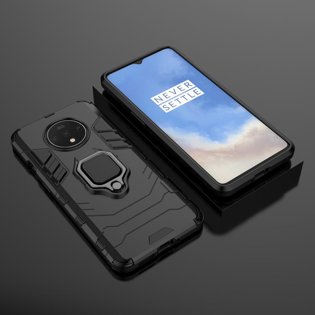 С подставкой Кольцо Гибридный чехол Для Oneplus 7T Жесткий ПК Броня ударопрочная защитная задняя крышка для one plus 7t pro oneplus7t чехол