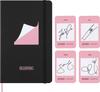 Moleskine X BLACKPINK Notebook, Hardcover, Horizontal Ruled, Large Size (13cm X 21cm), Black, SKNTBHL7932BP01