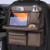 Organizador de asiento trasero de coche con mesa plegable, soporte de almacenamiento para vehículo