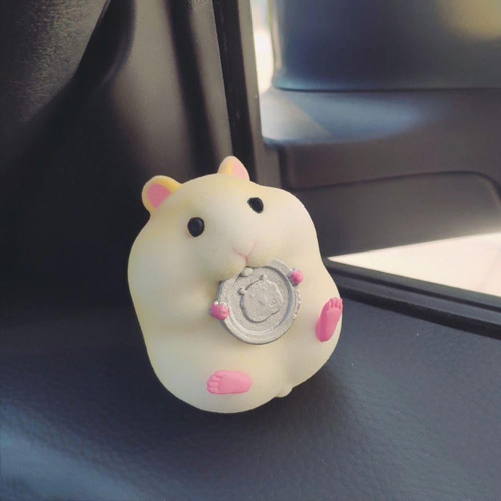 Decor Stealing Hamster Car Oranments Auto Dashboard Model Hamster Model Toy Hamster Action Figure
