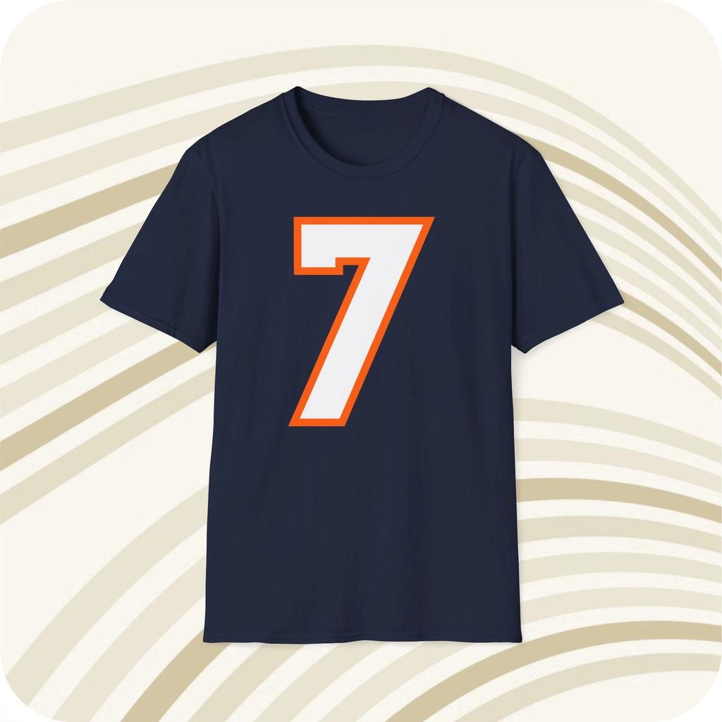 John Elway Denver Broncos 90's #7 Jersey T shirt - Front & Back Print