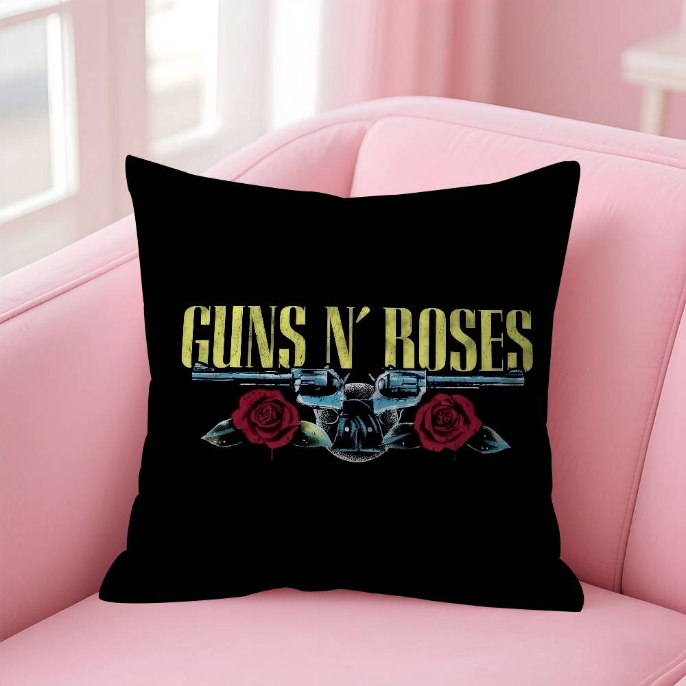 Rock Music Band GGuns N Roses Personalized Pillow Dust Cover Bedroom Kids Party Decoration Pillowcase Birthday Children Gift
