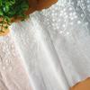 3Yards(2.7M)/lot 21cm Wide Off White Elegant Cotton Lace Cloth Hollow Out Trimming Embroidered Lace Cotton Fabric