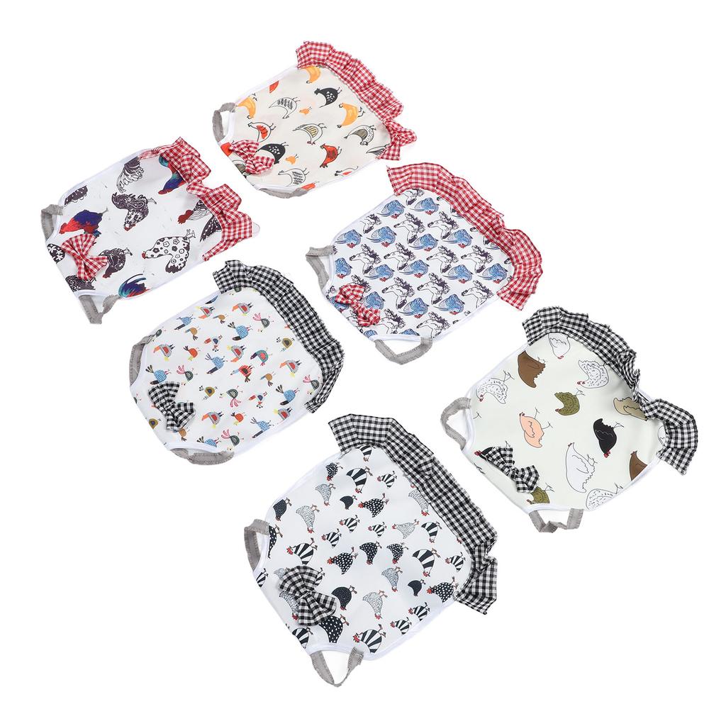 6 шт. Куриное седло Дышащее Полная защита Без запаха Защита спины крыльев Куриный фартук Седло для