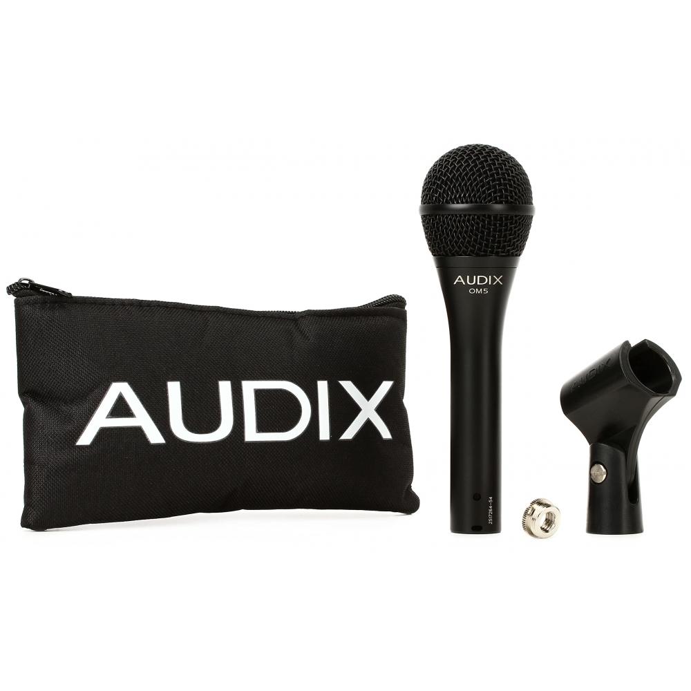 AUDIX OM5 Вокальный живой вокал запись студийная запись ручной динамический микрофон супер однонаправленный черный