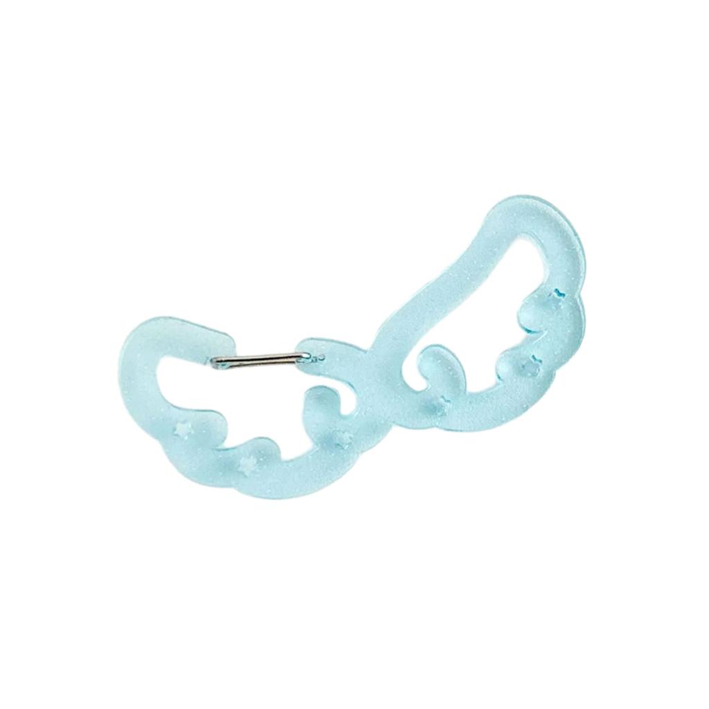 Акриловый карабин в форме крыла/звезды, клипсы для картодержателя, брелок, портативный уличный крючок для ключей, подвеска для рюкзака, подарки