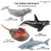 Ocean Wildlife Simulation Toy Set: Sea Turtle, Shark, Whale, Sea Lion, Tiger Shark, Manta Ray, Seal, Grouper.