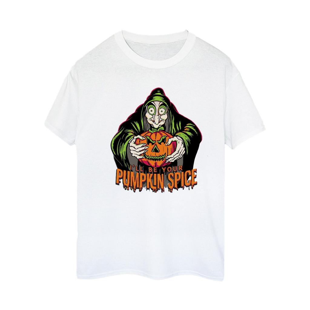 Disney Womens/Ladies Pumpkin Spice Evil Queen Cotton Boyfriend T-Shirt