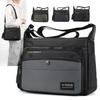 Simple and Large-capacity Messenger Bag, Casual Oxford Cloth Satchel Bag, Multi-layer Cashier Stall Bag, Men's Shoulder Bag.