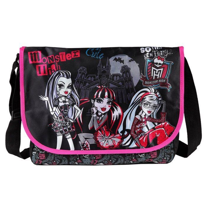 Sac à bandoulière - MONSTER HIGH - I am Monster High - Polyester - 38x29x10 cm - Enfant Fille
