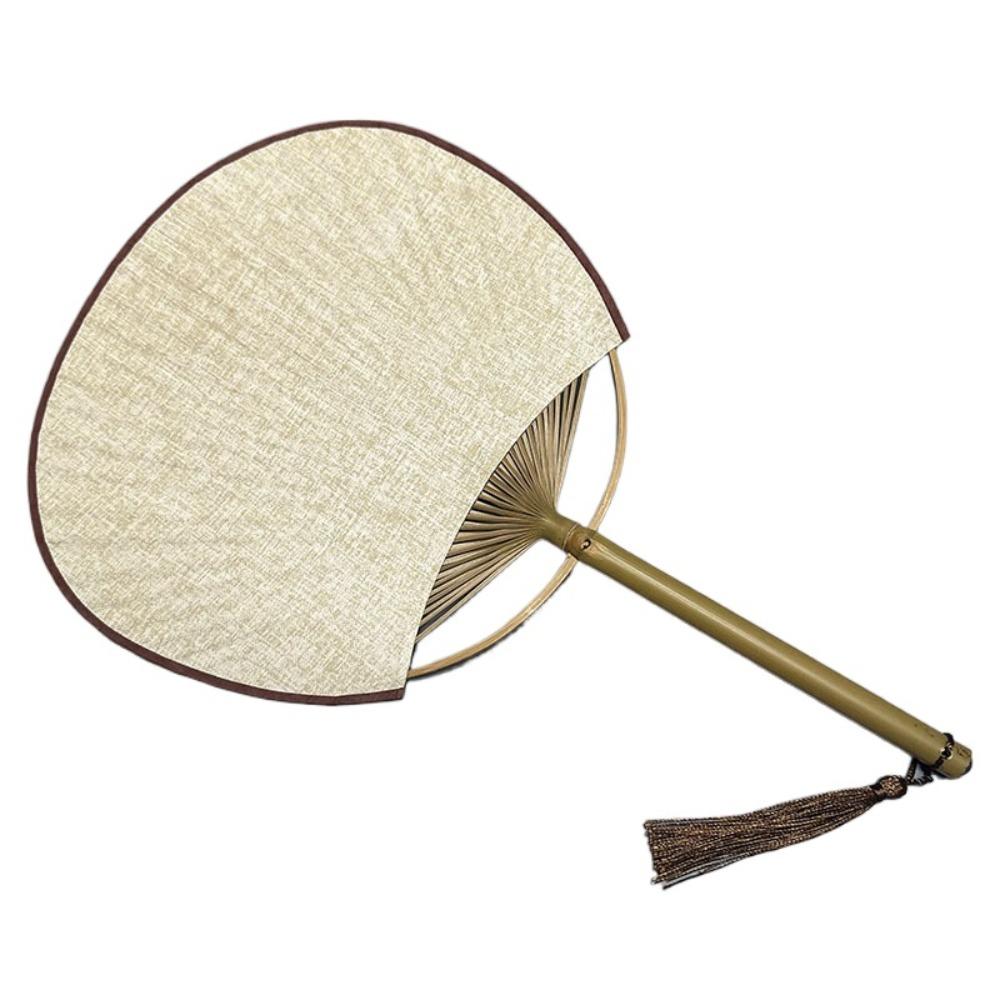 Бумажный пустой веер, винтажный китайский веер, классический расписанный вручную веер с каллиграфией