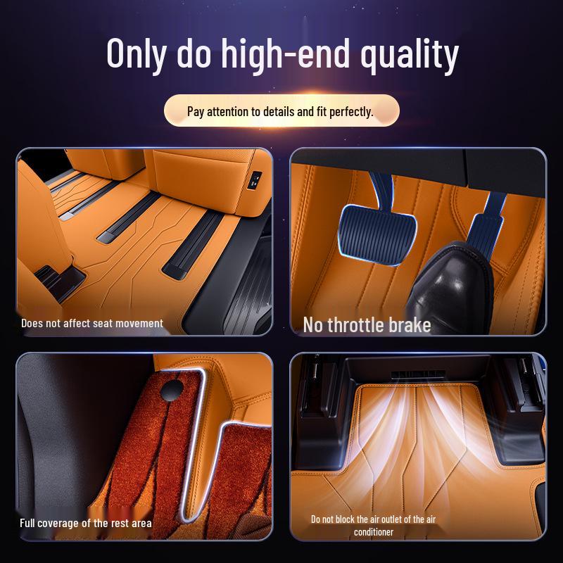 Versatile 7-seat and trunk mats for 25 Wey car models, ideal for high mountain terrain.