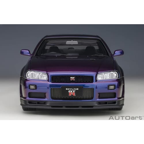 AUTOart Масштаб 1/18 Nissan Skyline GT-R (Р34) Версия диска BBS LM V-Spec II, Цвет Midnight Purple III, Готовое изделие