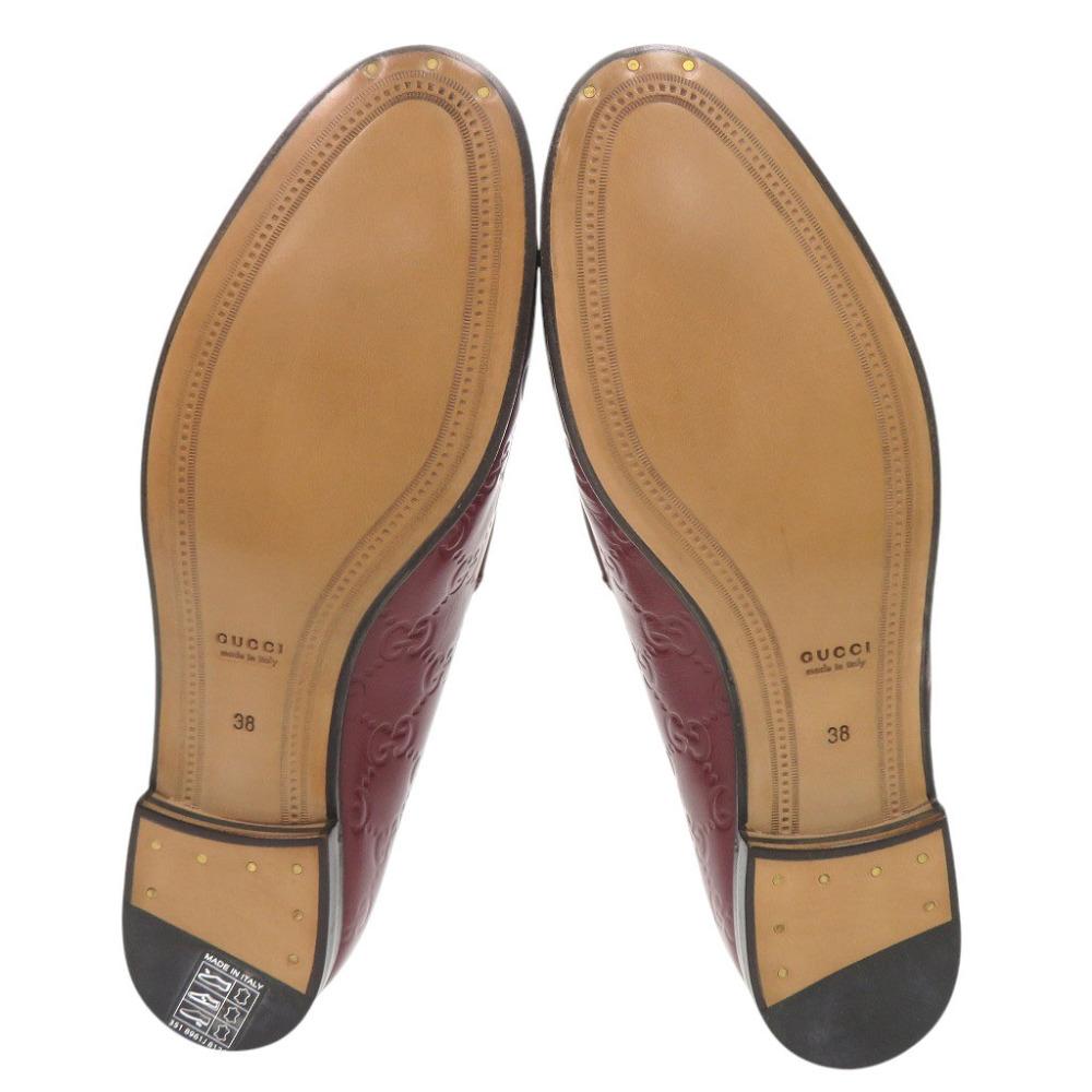 Б/у ОРИГИНАЛЬНЫЕ лоферы GUCCI 786016 Jordaan Horsbit Guccissima Кожаная обувь Бордовый