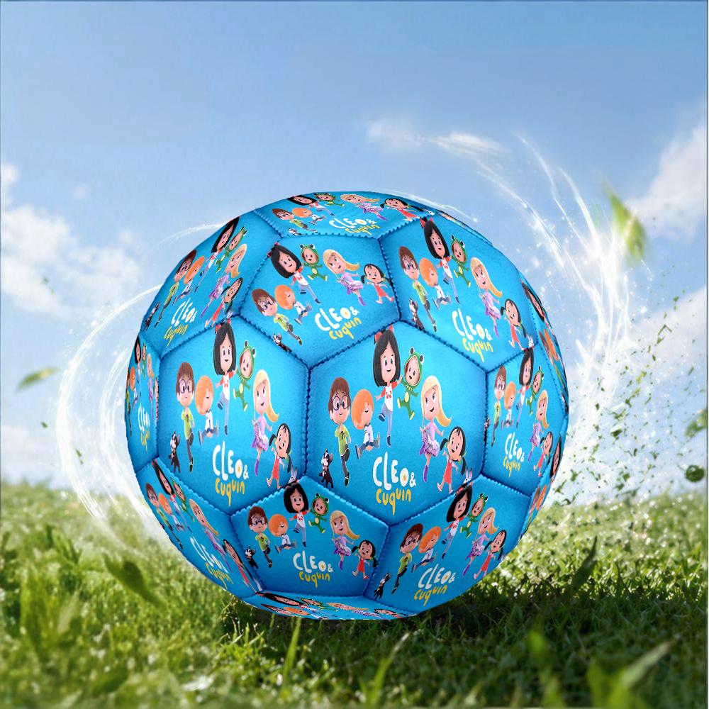 Cleo And Cuquin Size 5 Soccer Ball,Indoor/Outdoor Suitable for Training Matches Tournaments Practice Games Perfect Gift for Fan