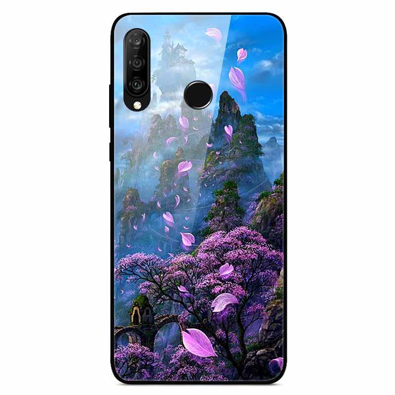 Для чехлов Huawei P30 Lite P30Pro P20pro P20Lite Роскошные закаленные стеклянные жесткие задние чехлы для Huawei P20 Pro P30Pro Fundas Capa P20