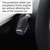 Interior Remodel Carbon Fiber Car Column Shift Knob Cover Decor Armor Steering Rod For Tesla Model 3 Y ABS