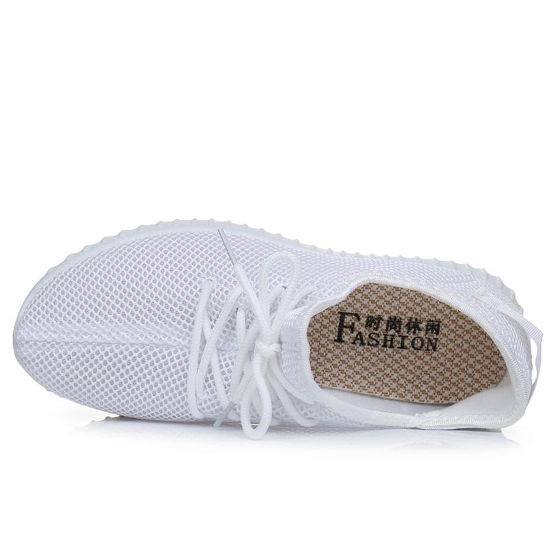 Кроссовки на плоской подошве, женские повседневные кроссовки на шнуровке, летние дышащие сетчатые туфли, женская спортивная обувь на открытом воздухе, легкая и дышащая