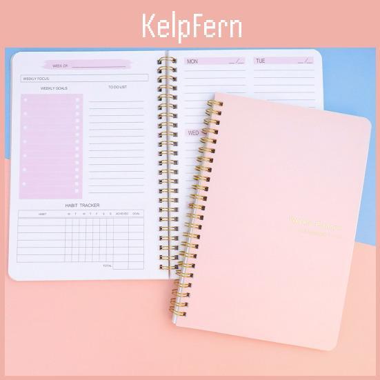 Planner Weekly Week 52 A5 English Daily Notebook Thick Paper Smooth Writing Planner Book For Home School Office