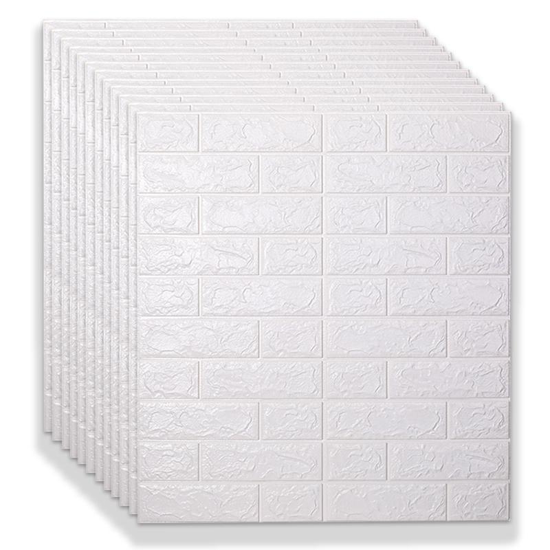 10 шт. 70*77 см 3d пенопластовые наклейки на стену, панели, кирпичные водостойкие клейкие обои для гостиной, спальни, дома, дома, декора для ванной комнаты