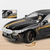 1/24 BMW M8 MANHART литой гоночный автомобиль модель литой металлический спортивный автомобиль транспортные средства модель звуковая и световая имитация детская игрушка подарок