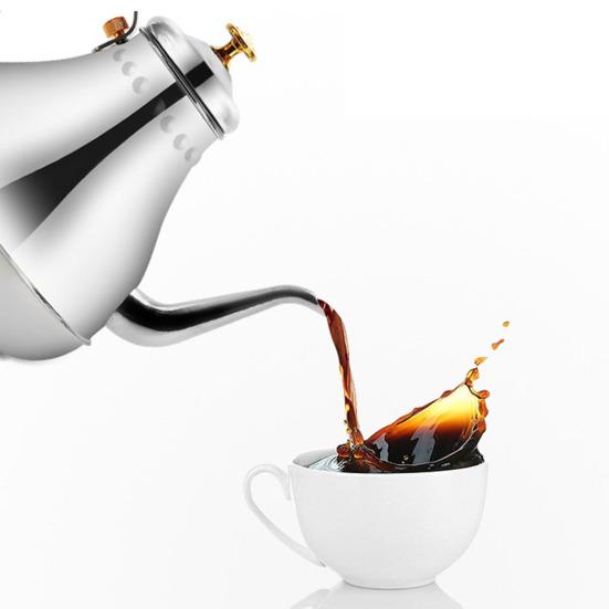 Чайник для кофе, чая из нержавеющей стали, ситечко для заливки чайника, фильтрующий горшок