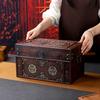 Retro Chinese Classic Wooden Organizer Box For Stationery And Small Accessories