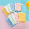 10pcs Soft and Breathable Bamboo Fiber Small Square Hand Towel for Kindergarten Children's Small Towel