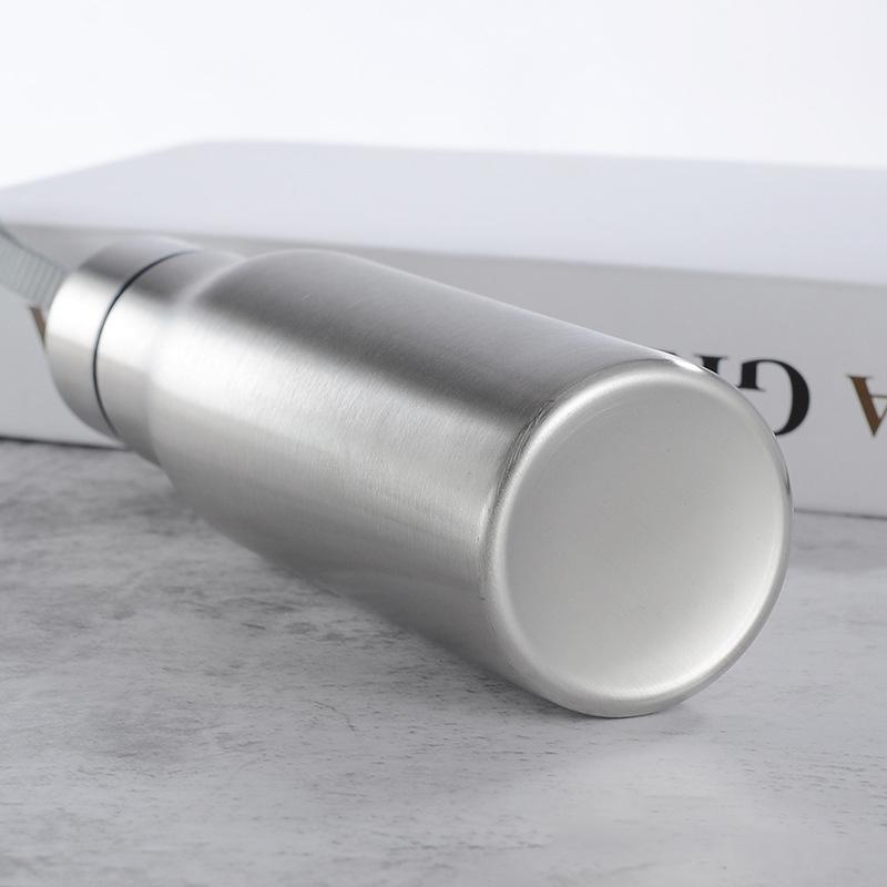 500 мл/1000 мл спортивная бутылка для воды, однослойная прочная чашка для путешествий, кемпинга, спортивные бутылки для напитков, посуда для напитков из нержавеющей стали