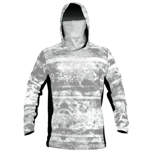 Fishing Suit Fly Fishing Luya Hoodie Summer Men's Long Sleeve Sunscreen Clothing Hood Mask Support Labeling