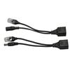 12V POE Splitter Adapter Stable Easy To Install Plug and Play Waterproof POE Splitter Adapter Male Female for IP Camera