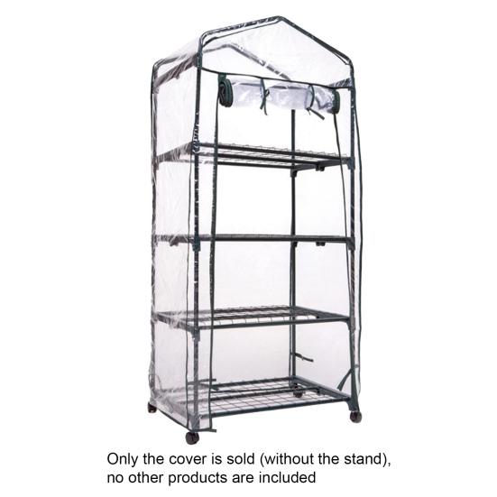 Крышка для теплицы Прозрачная легкая сборка из ПВХ на роликовой молнии Дизайн Крышка для тепличного растения для сада